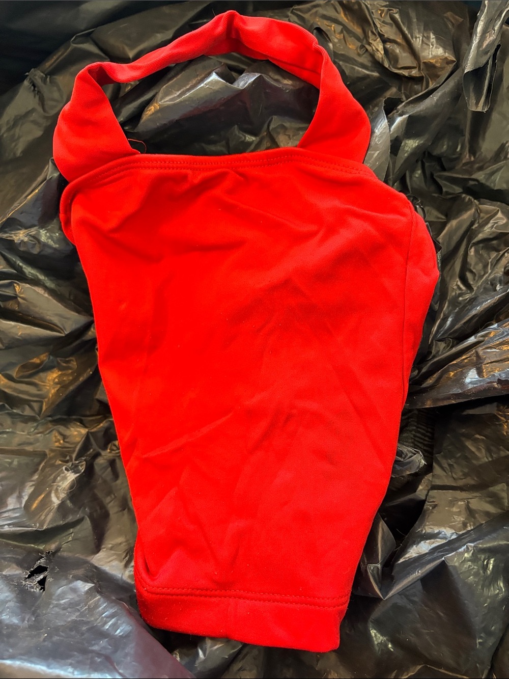 Red Halter Capezio Girls Dance Tank Top - Small